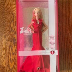 GO RED American Heart Association 2007 Barbie Robert Best creation NRFB K7957